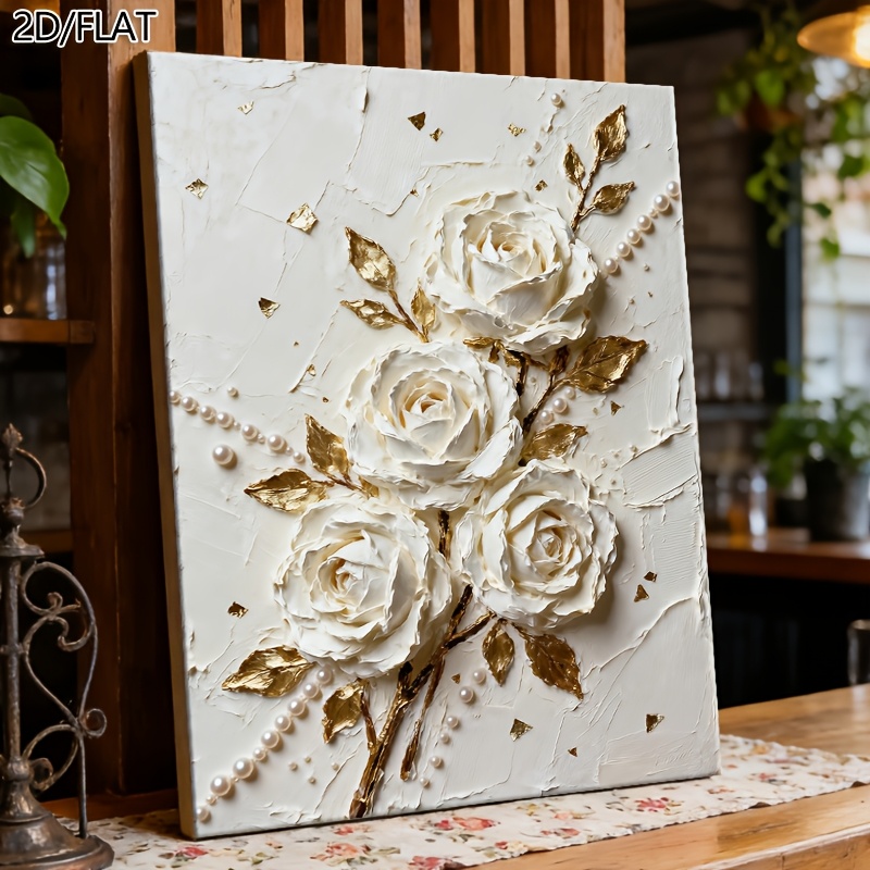 rose wall art sold on Temu United States