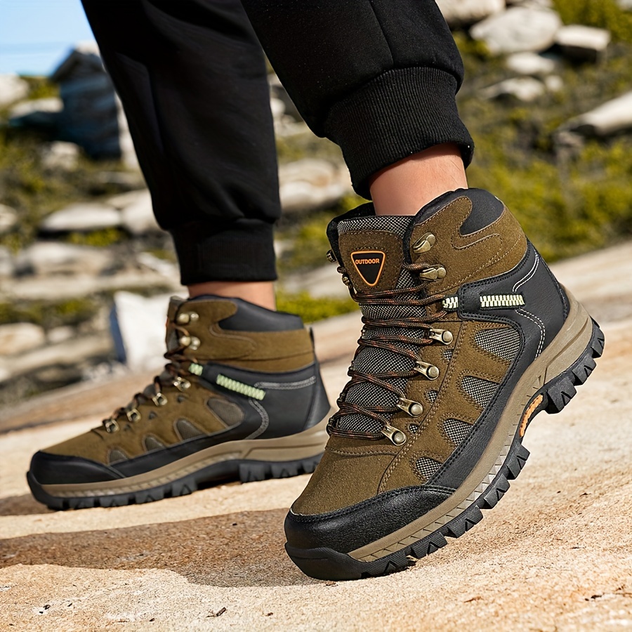 mens high top hiking boots high quality non slip durable  display picture 1