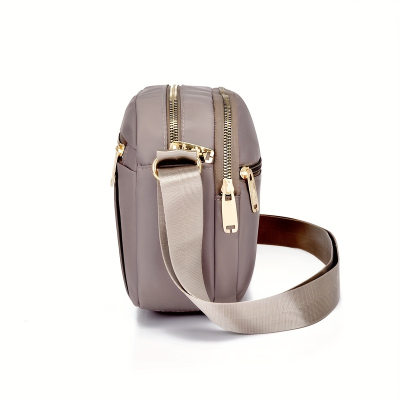 crossbody bag for women nylon shoulder bag with zipper pockets adjustable strap small purse handbag for everyday use Product details 1