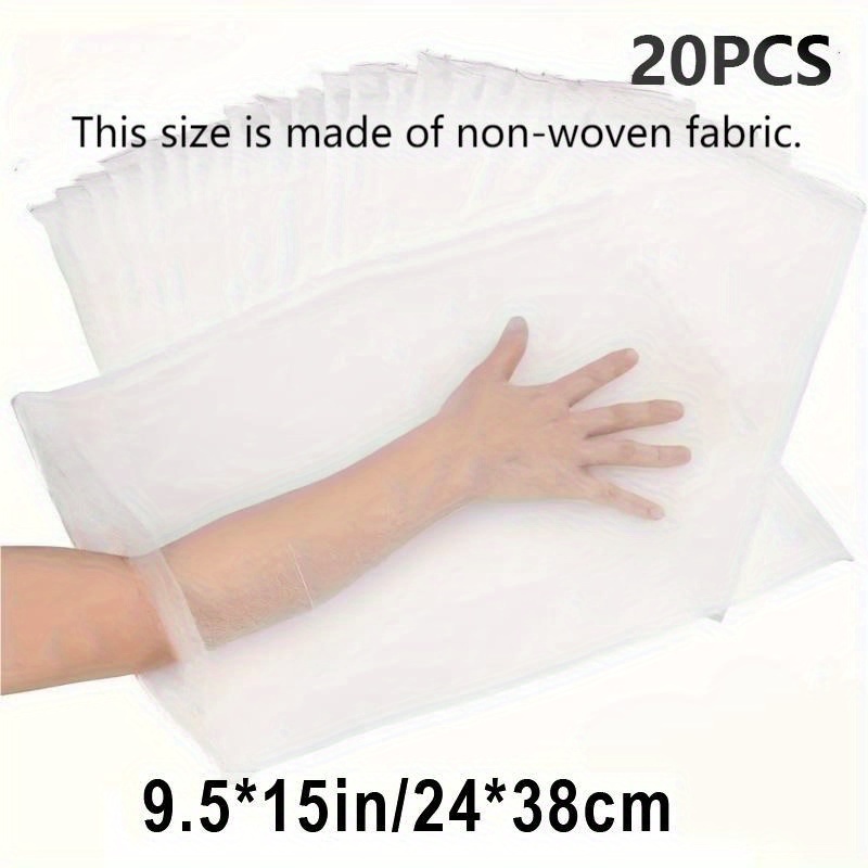 TEMU White Mesh Fruit Insect-proof Bags - Durable Pp/tpe Non-woven Covers To Prevent Insects And Birds From Entering - Ideal For And Gardens, Garden