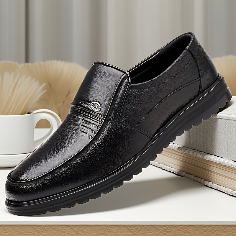 Zapatos Casuales de Negocios para Hombres, Talla Grande, Suela Suave y Versátil, Zapatos de Vestir de Moda para la Oficina y Ocasiones de Fiesta