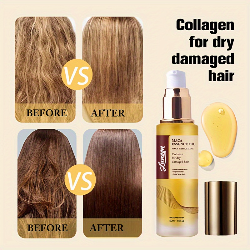 Óleo de Argan Marroquino para Cura Capilar Óleo de Argan Prensado a Frio e Leve Soro Capilar para Cabelos Secos e Danificados 50ml (2 Frascos) detalhes 0