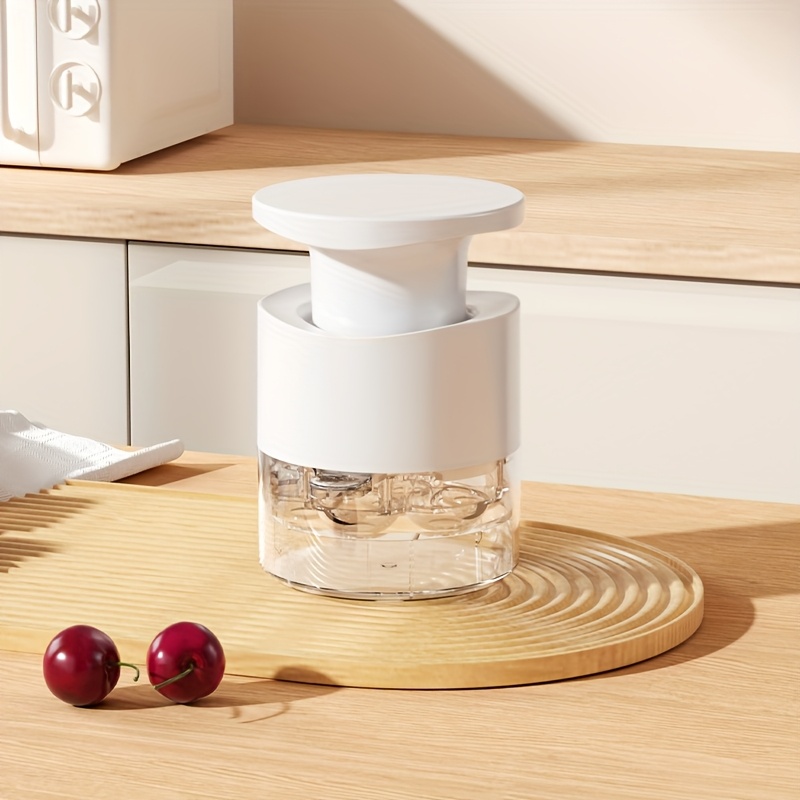 TEMU Manual Cherry Pitter, Removes Up Cherries At , And Durable Transparent Plastic Material Kitchen Tool