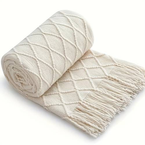 1pc solid color blanket shawl blanket suitable for