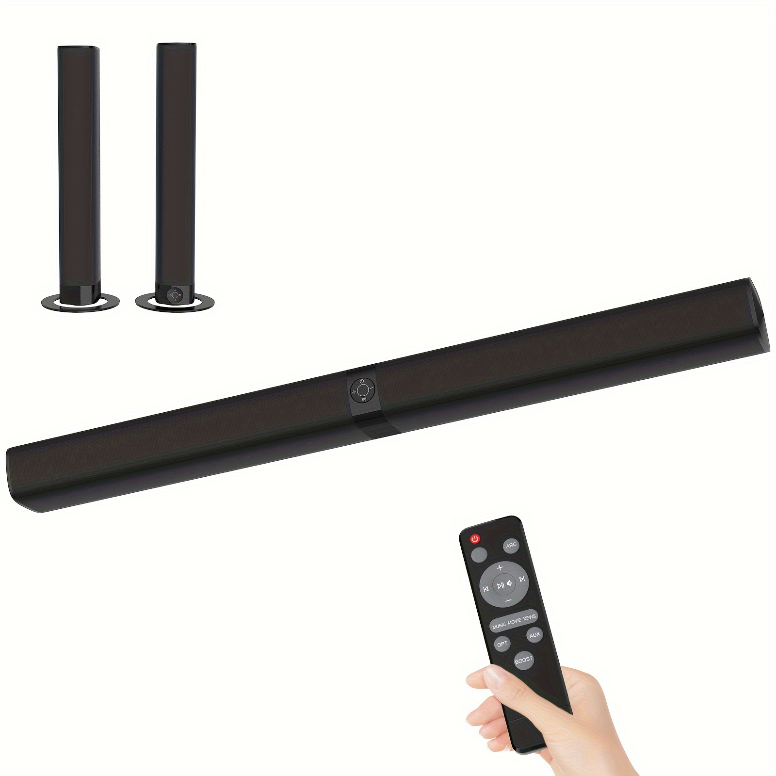 

50w Sound Bars For Tv, Tv Speaker, Wired & , Separable Soundbar 32 Inch