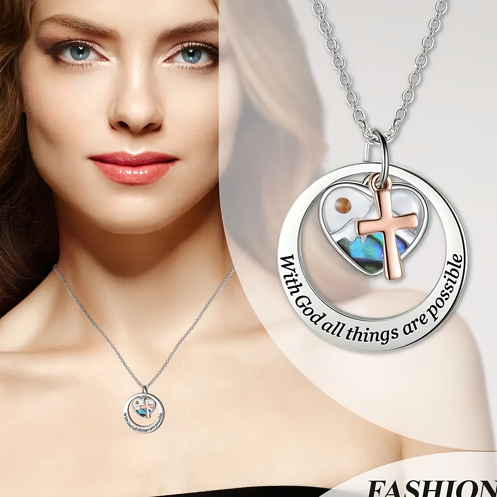Mustard Seed Cross Necklace
