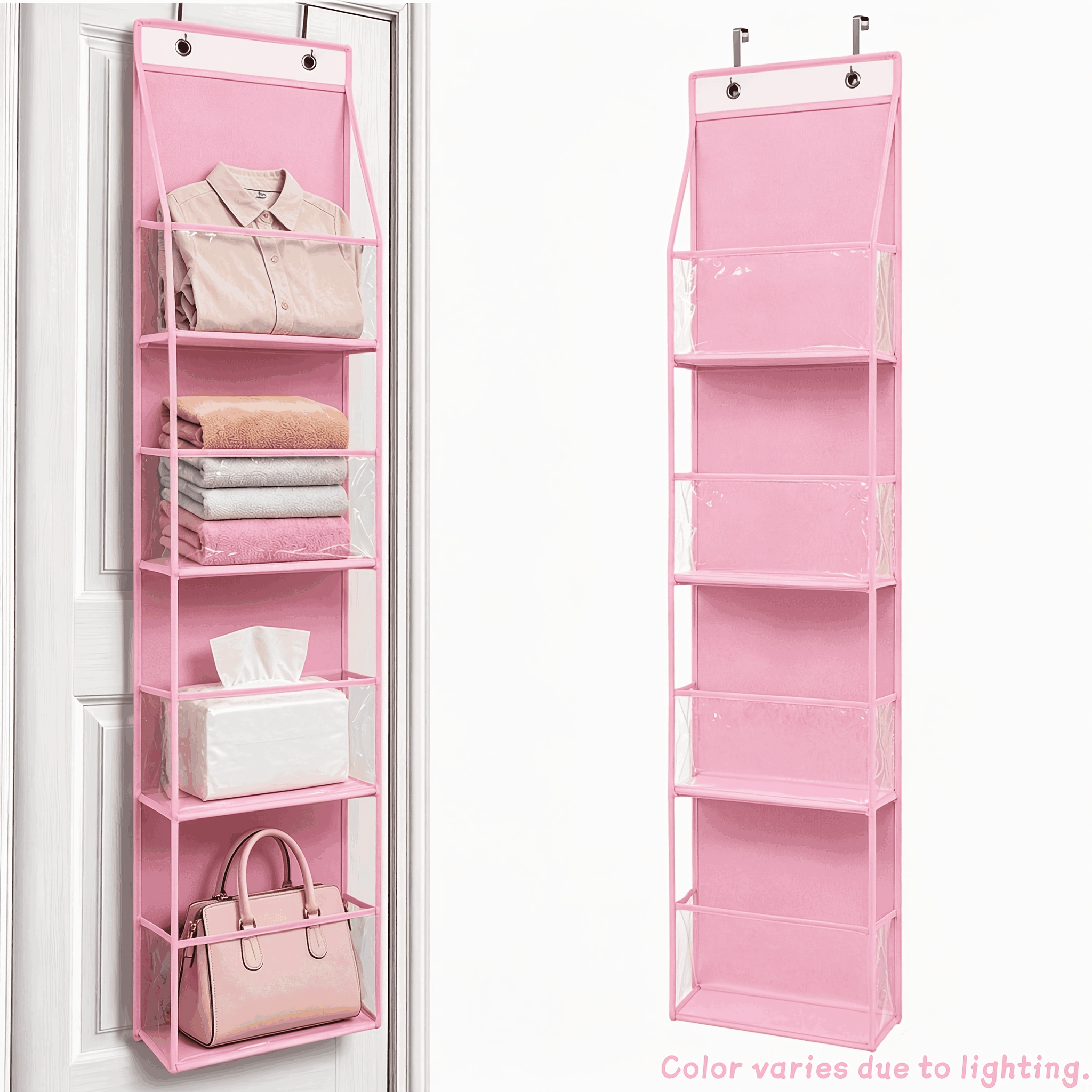 TEMU Hanging Storage Bags, Multifunctional Over-the-door Organizer â Perfect For Clothes, Hats, Shoes, And Towels, Ideal For Bedroom, Bathroom, And