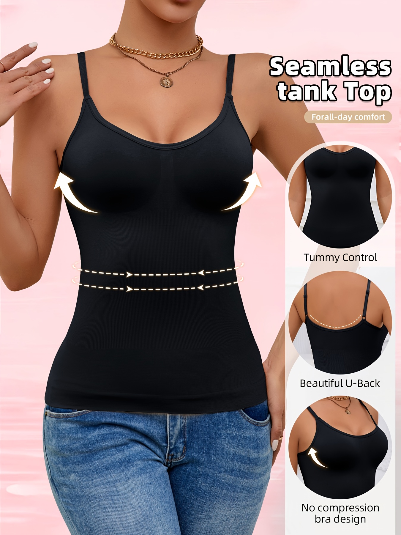 Women's Tight Belly Tank Top - Posture-Correcting Seamless Non-Compression Blouse, Tummy Control Workout Shirt & Everyday Base Layer in Royal Blue - Elegant Women's Tops for Gym, Casual, Formal Outfits, Sleeveless Design, Flexible Material, Fitness Enthusiasts