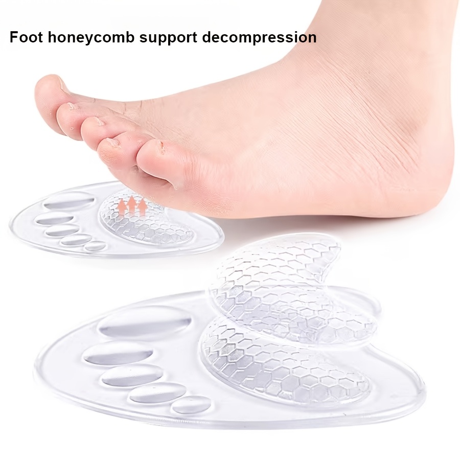 TEMU 4 pezzi in per l'avampiede - , ammortizzanti, morbide, adatte all'avampiede, supporto massaggiante, in gel da donna, ammortizzanti sportive, per