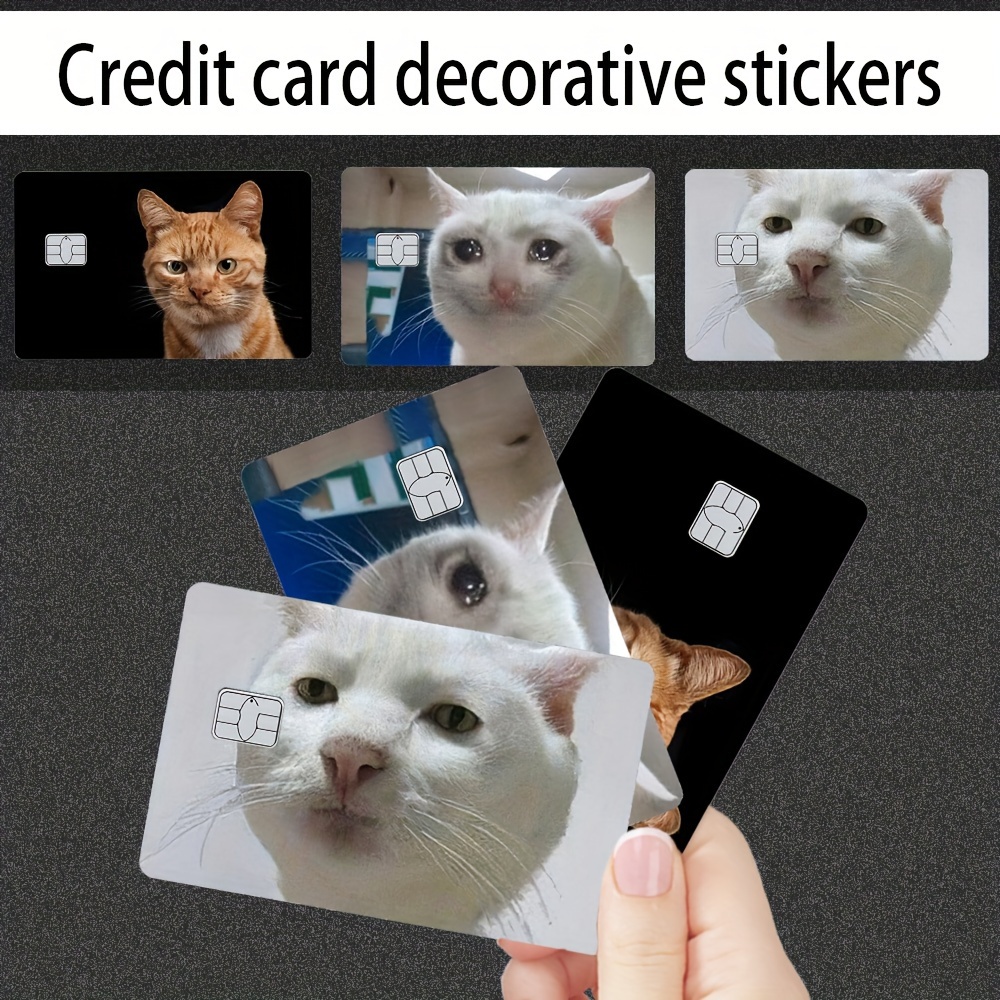 

4pcs Ultra-thin Stickers - Cats, Beautiful Card Skin For Credit Cards, Key Cards, Ultra-thin Waterproof, -resistant, Non-slip, Savings Cards, Decorative Card Stickers