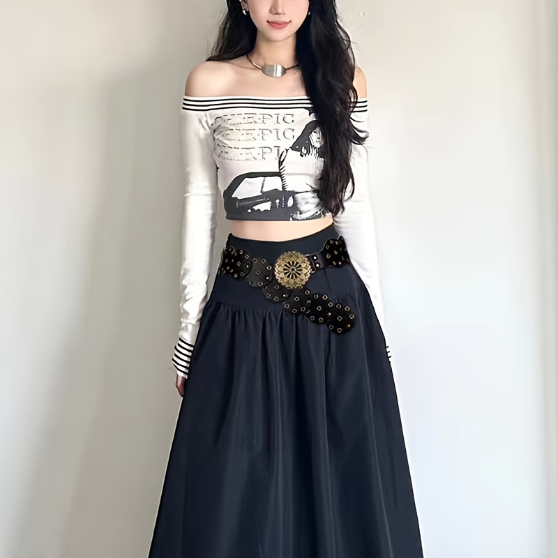Women's Vintage Western Style PU Leather Belt with Rivet Cut-Out Details  Adjustable Wide Waist Cinch for Dresses, Casual Outfits, Evening Events