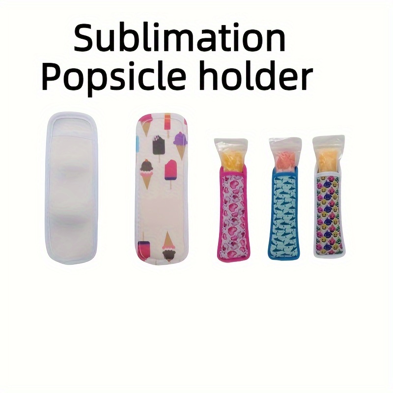 

10pcs Sublimation Neoprene Ice Pop Sleeves Summer Parties Diy Blank Holder, White Sleeves