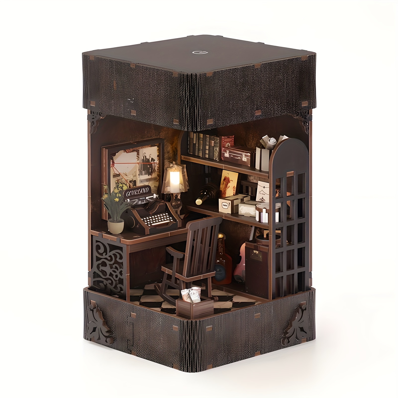 Detective Agency Bookend Cottage Kit, Miniature Model