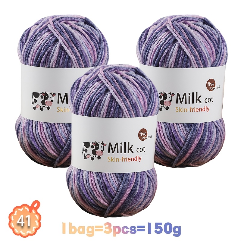 TEMU Colorful Tie-dye Gradient Yarn For Handmade Diy Knitting Materials. Suitable For Knitting Warm Sweaters, Hats, Scarves, Jackets, Shawls, Coats,