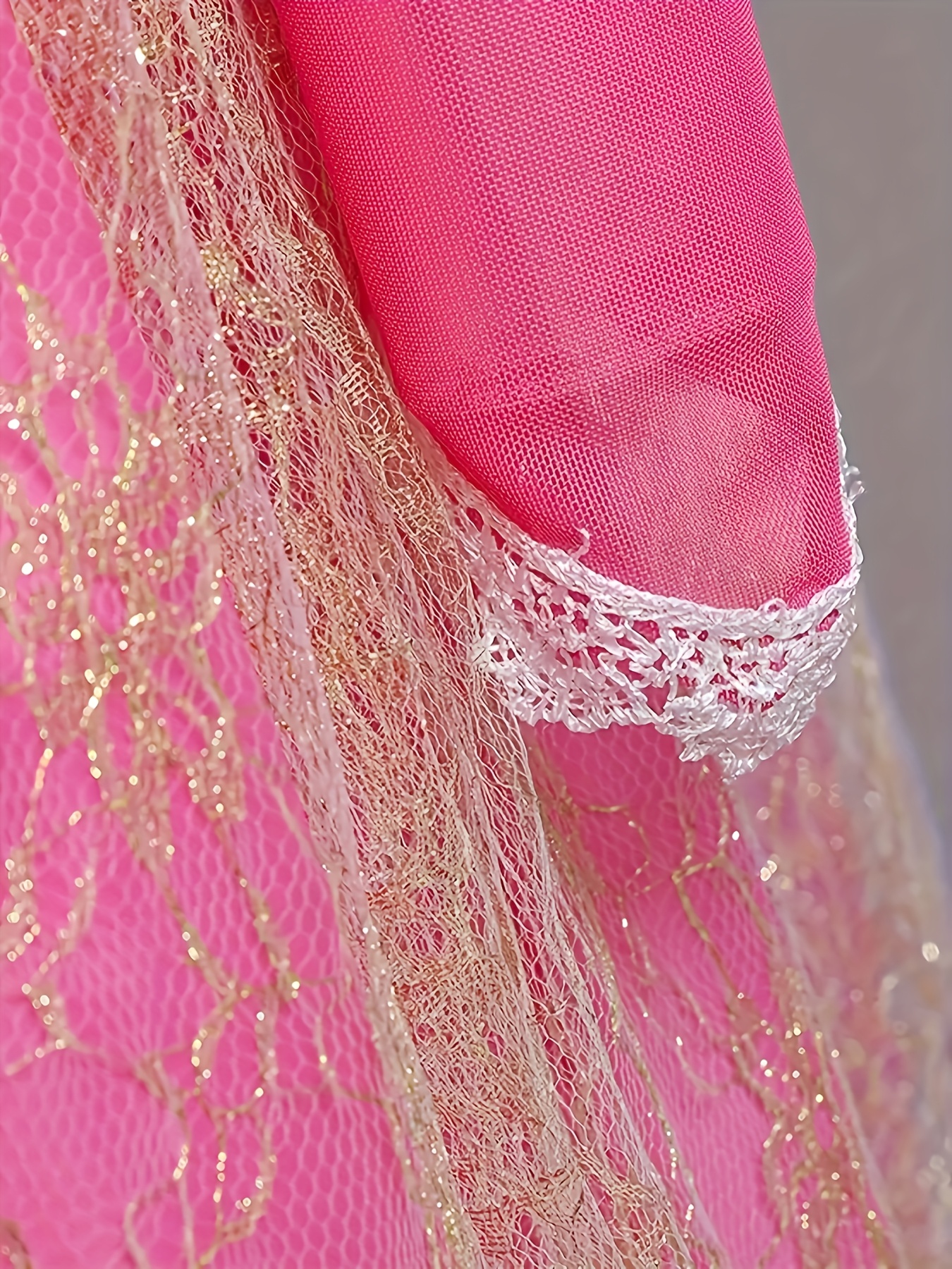Girls' Lace Embroidered Long Sleeve Dress for Special Occasions