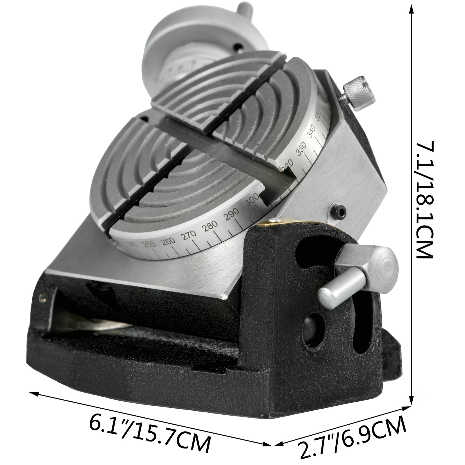 Rotary Table 4inch/100mm Horizontal Vertical Rotary Table 4-slot Rotary Table For Milling Machine Rotary Table For…: retailer-supplied image