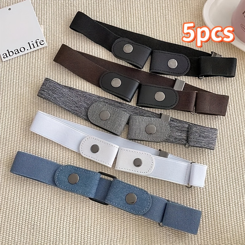 HAIRK Adjustable Elastic Waist Belt, Buckleless Invisible Design