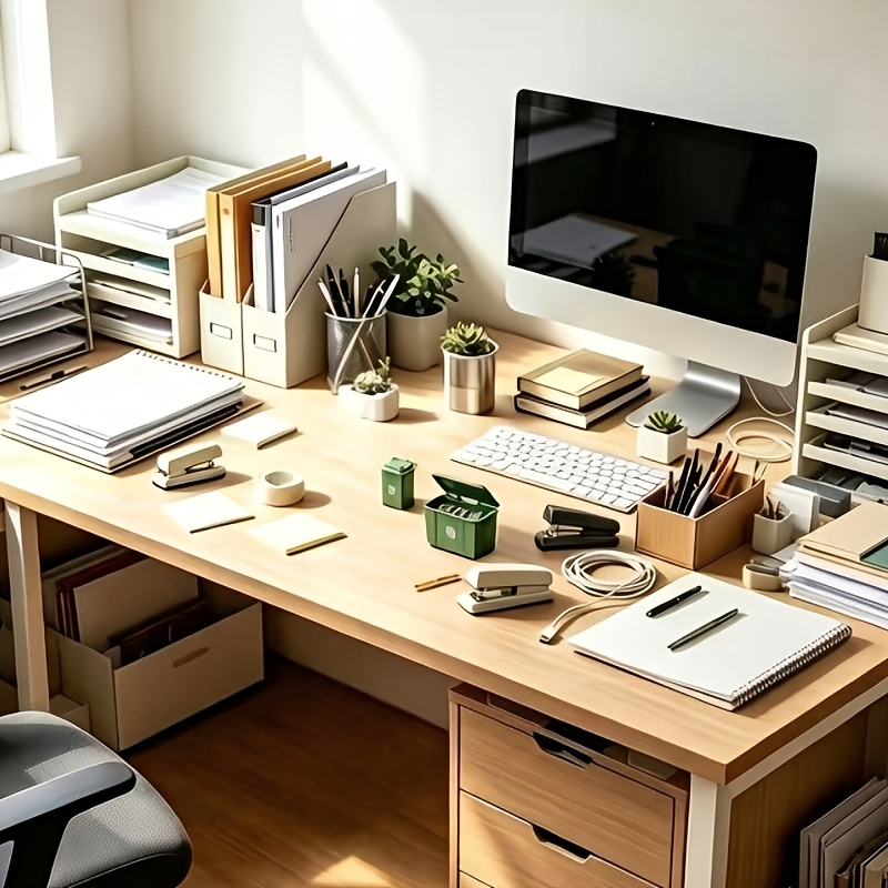 TEMU Deux mini poubelles de bureau pour ranger objets de bureau, idéales pour la décoration de fêtes à et , que pour les accessoires de bureau et les