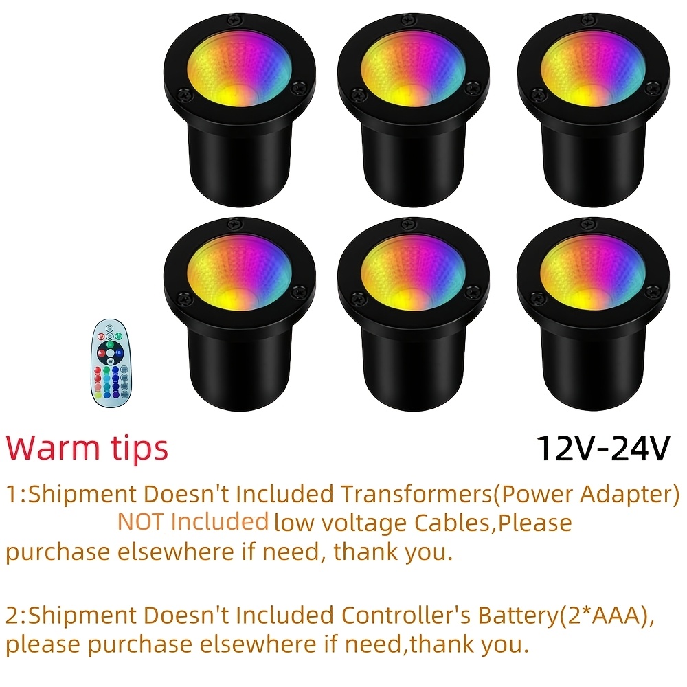 Lampes de paysage basse tension RGBW, 12V-24V, – Image 7
