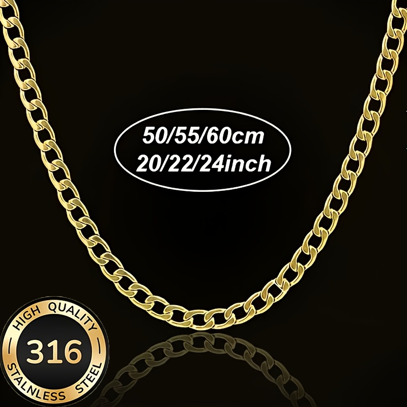 Miami Street Style Thick Cuban Chain Necklace, Unisex