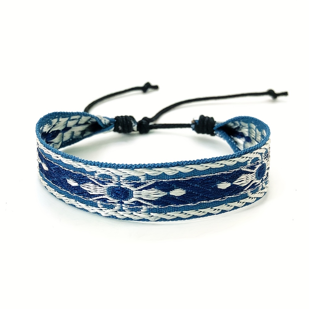 Artistic Retro Ethnic Woven Bracelet, Handcrafted for Friends