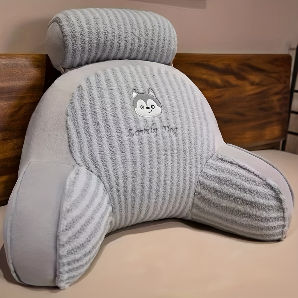 office lumbar support cushion moon velvet short plush seat pad Product details 6