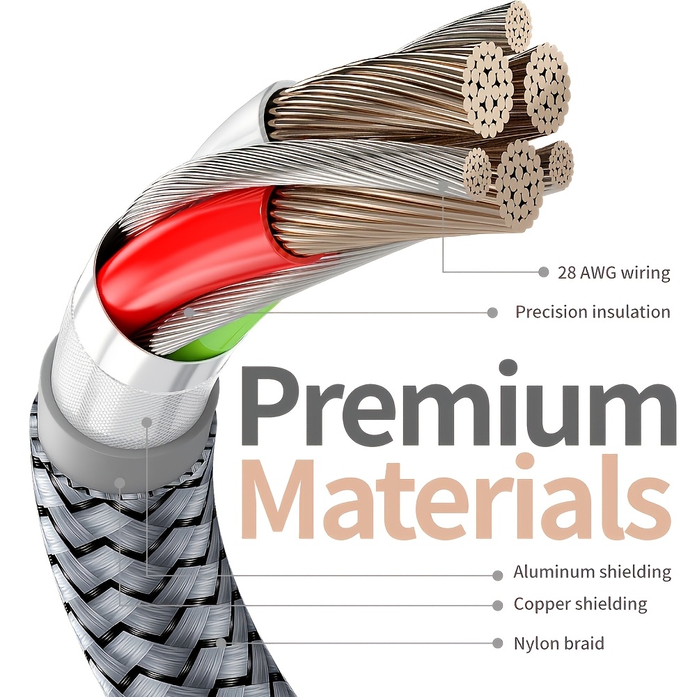 1pc Durable Nylon Braided USB 3.0 Extension Cable, 3.05meter/201.17cm/100.58cm/48.77cm, Type A Male to Female, 5Gbps High-Speed Data Transmission, Compatible with Desktop, Laptop, Keyboard, Mouse, External Hard Drives, Printers, Gamepads, Cameras, Projectors - No Power Loss, Long-Lasting Plug Stability