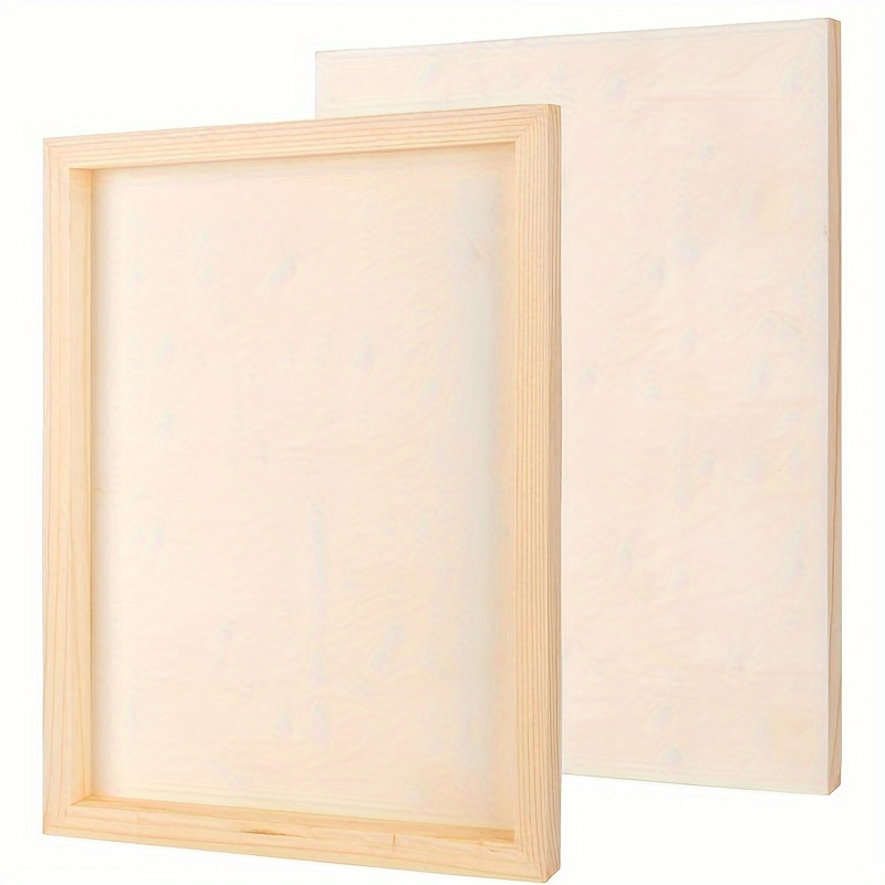 

2pcs Premium Canvas Boards For Painting - , For Oil & Acrylic Artwork, Ideal For Diy Crafts & Home Decor