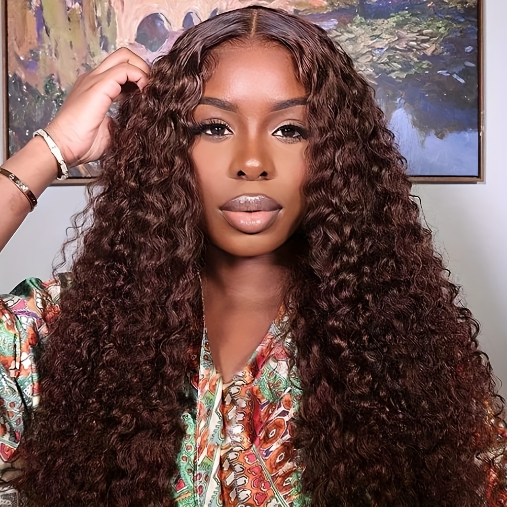 dark brown wavy hair pre 26 inch twisted - Temu Mauritius display picture 1