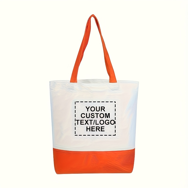 10pcs Custom Canvas Tote Bags with Personalized Patchwork