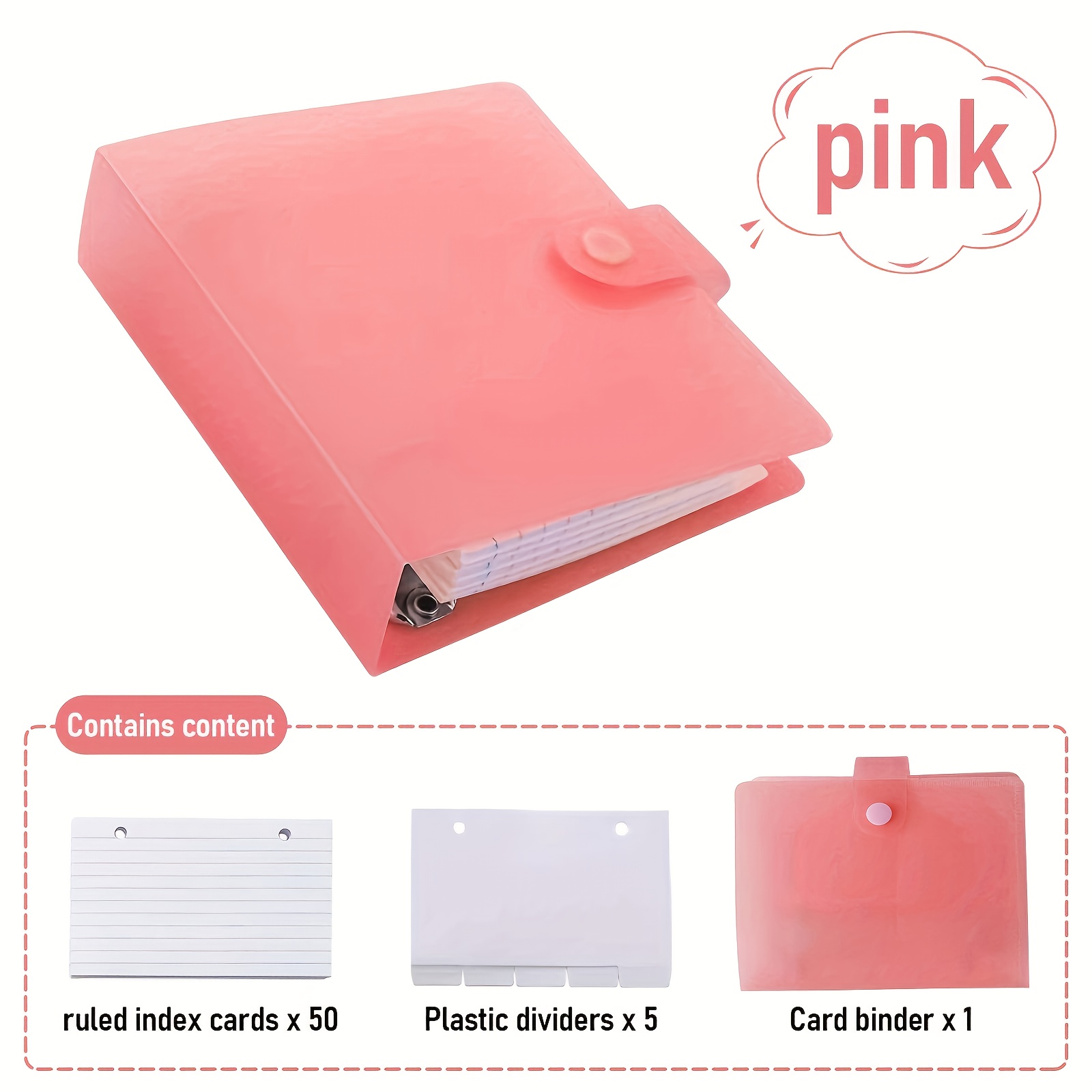 3x5 note card binder 3x5 Card Binder Traditional Style main image 0