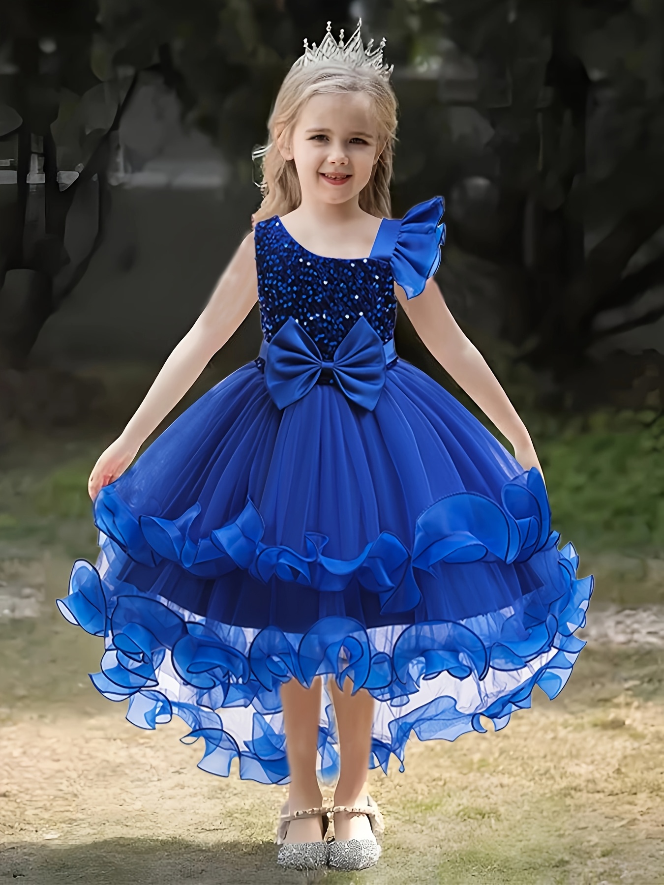 Royal Blue Dress For Christmas Party Glamorique Girls' Royal Blue