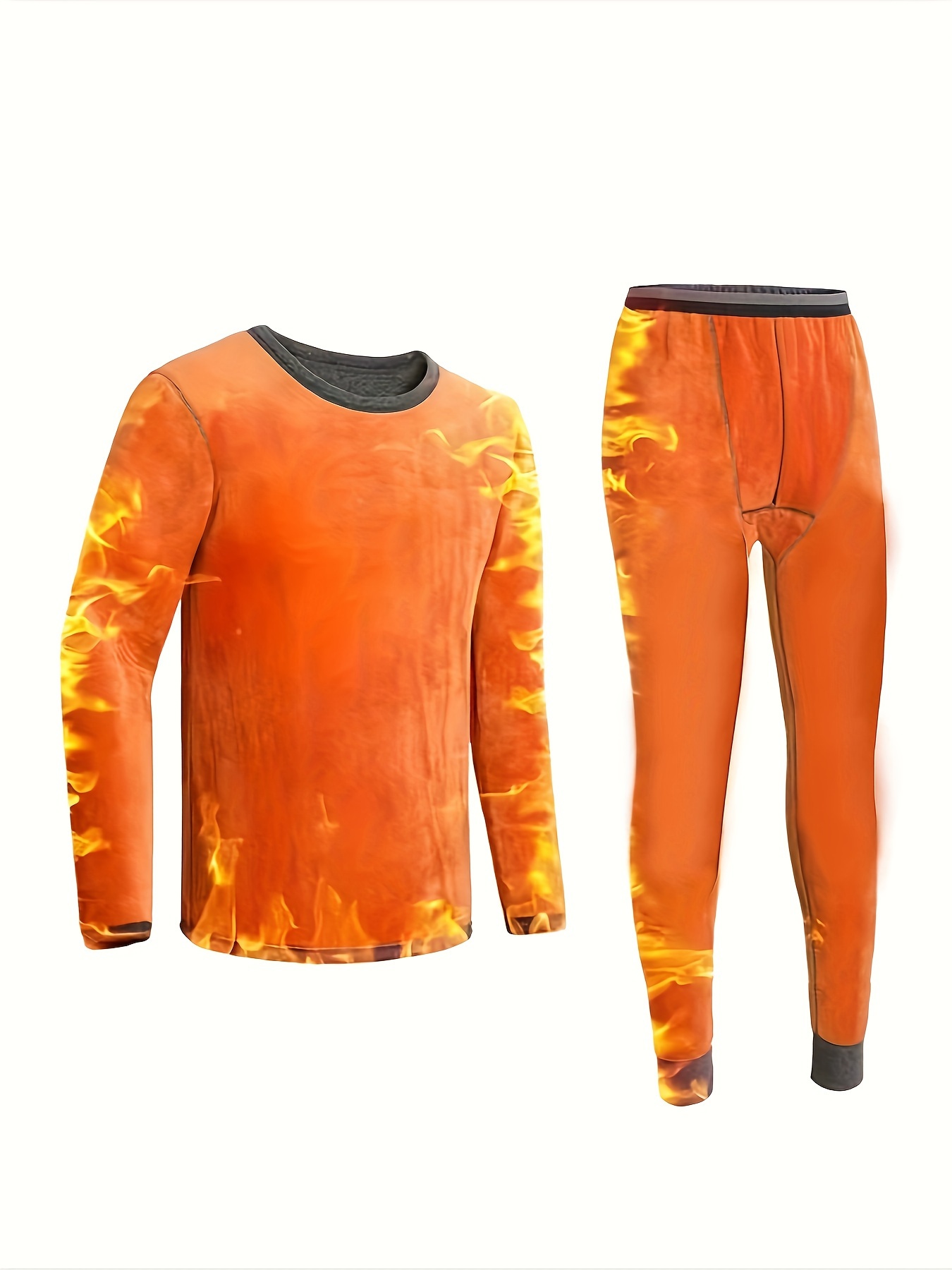 men's winter thermal underwear set ultra thick fleece warm