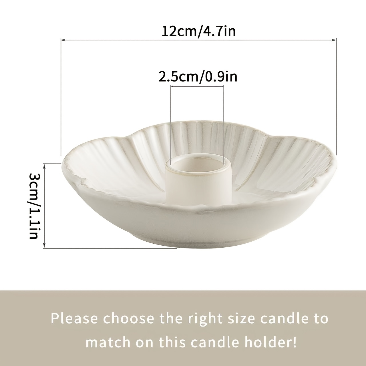 TEMU 1pc Ceramic Floral Candlestick Holder, Kiln Change Process Candle Tray, Dining Table Candlelight Dinner Romantic Candlestick, Living Room Home