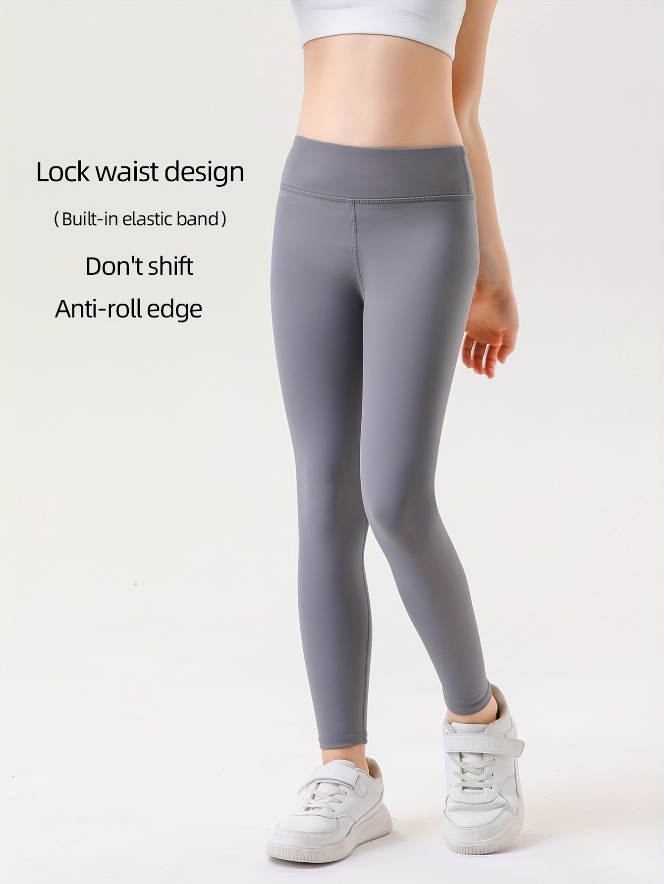 Stretchy & Comfy Solid Leggings Girls Slim Leggings Yoga Sports Running  Gift, Free Shipping For New Users
