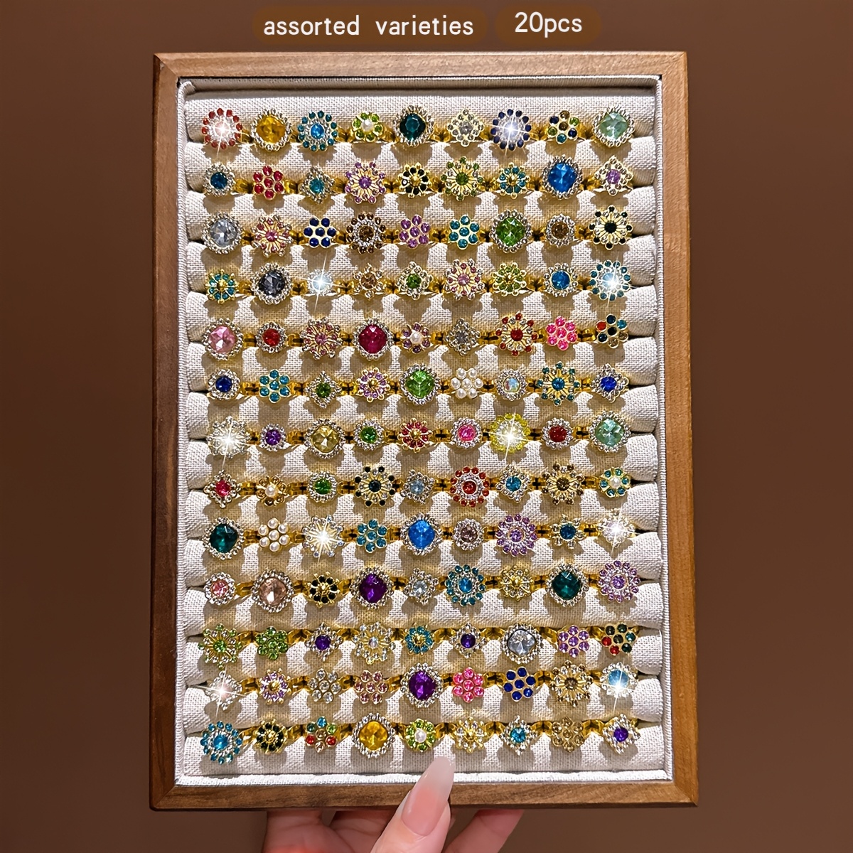 TEMU Random 20 Styles Of Rings, Additions Suitable For Daily Wear