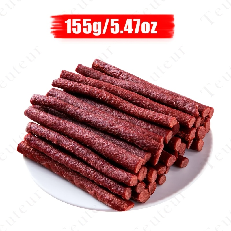 Natural Beef Sticks Dog Treats, High Protein Grain-Free Jerky Chews for Small to Large Dogs, Training Rewards in Various Beef Flavors