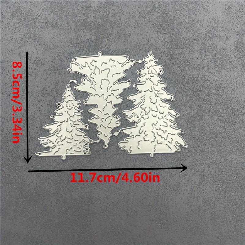 TEMU Metall Schneideformen für Weihnachtsbäume, Papieralben, Bastelformen und Karten Schneidvorlagen