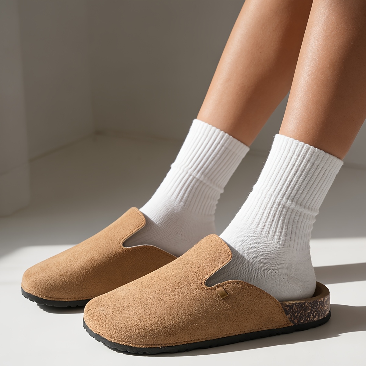 New Spring And Summer Mule Shoes with Dual Wear Design, Ultra-Convenient Soft Sole, Comfortable And Breathable, Wide Toe Not Crowded, Slip-On And Off, Multi-Scene Casual Shoes for Home, Pickup, And Leisure, Large Size Unisex Couple Shoes