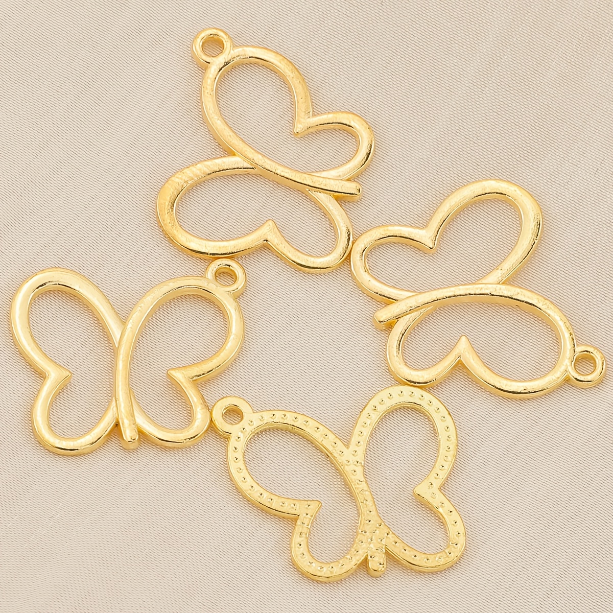 TEMU 10 Piezas de Colgantes Huecos de , Adornos de Animales e Insectos, Charms de Aleación con , Cuentas Sueltas para Pulseras DIY, Collares y