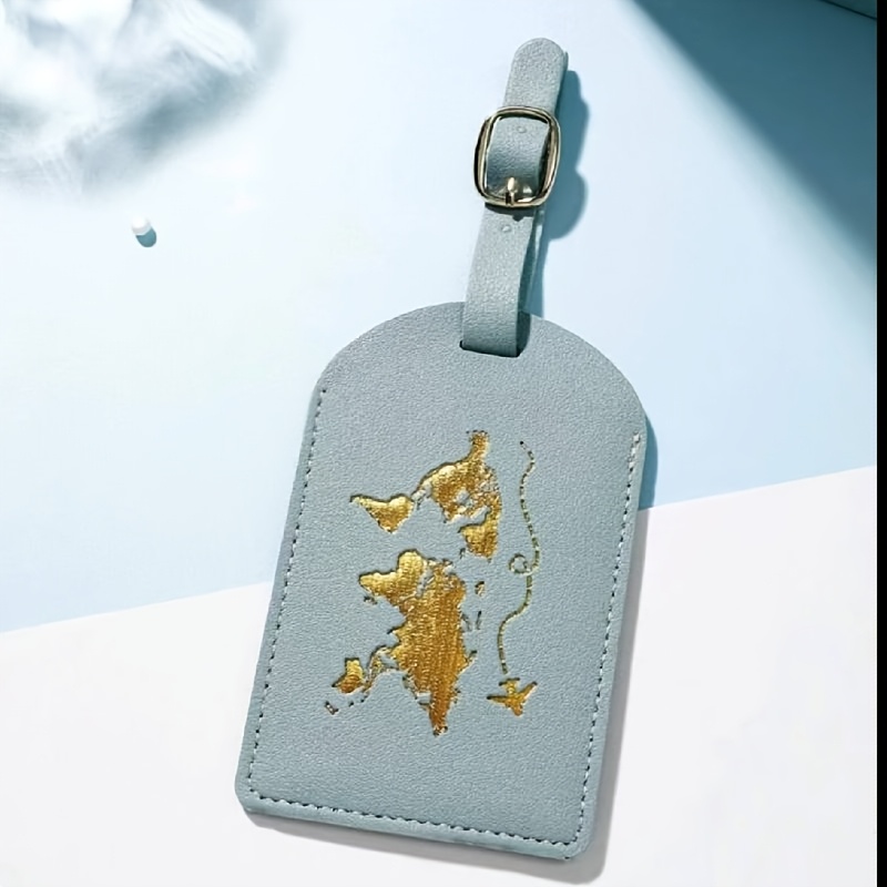 Image of 1pc Customized Tag, Suitable For , Outdoor, , Simple With Hot Stamping, Travel Accessory