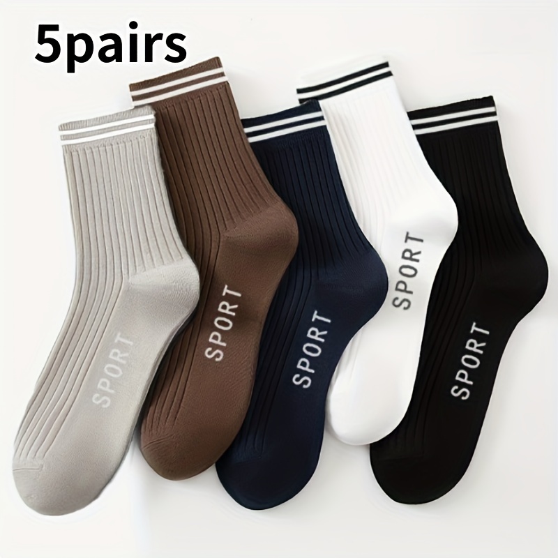 

5/20 Pairs Of Sports Casual Socks, Sweat-absorbent, Breathable, Versatile, Business Men's Socks And Gift Socks