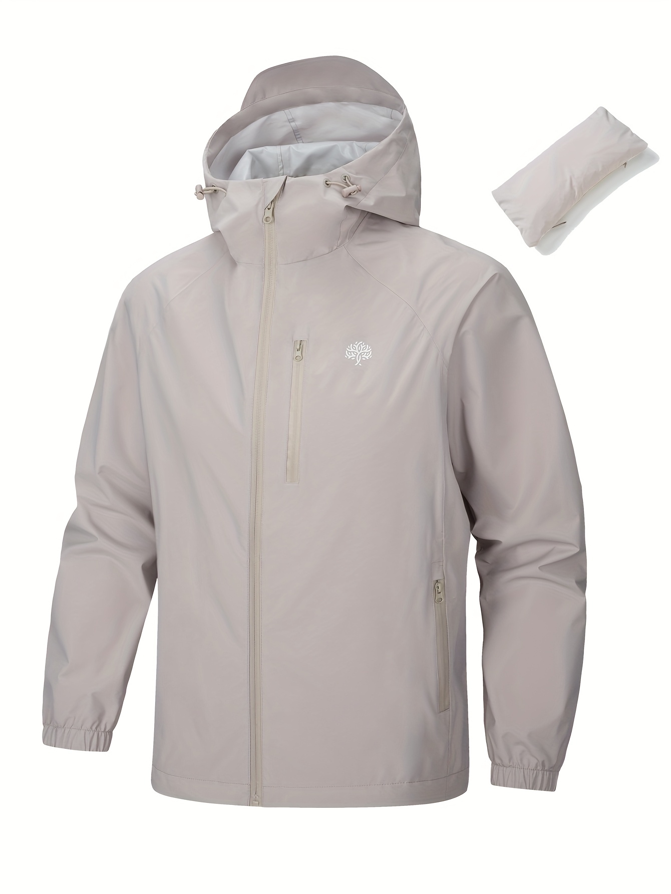 Fashionable Versatile Casual Sports Jacket, Zipper Detail, with Pockets And Hood, Solid Color Breathable Jacket, Quick-Dry Lightweight Soft Skin-Friendly Riding Jacket, Soft And Comfortable Long-Sleeve Stand-Up Collar Casual Jacket