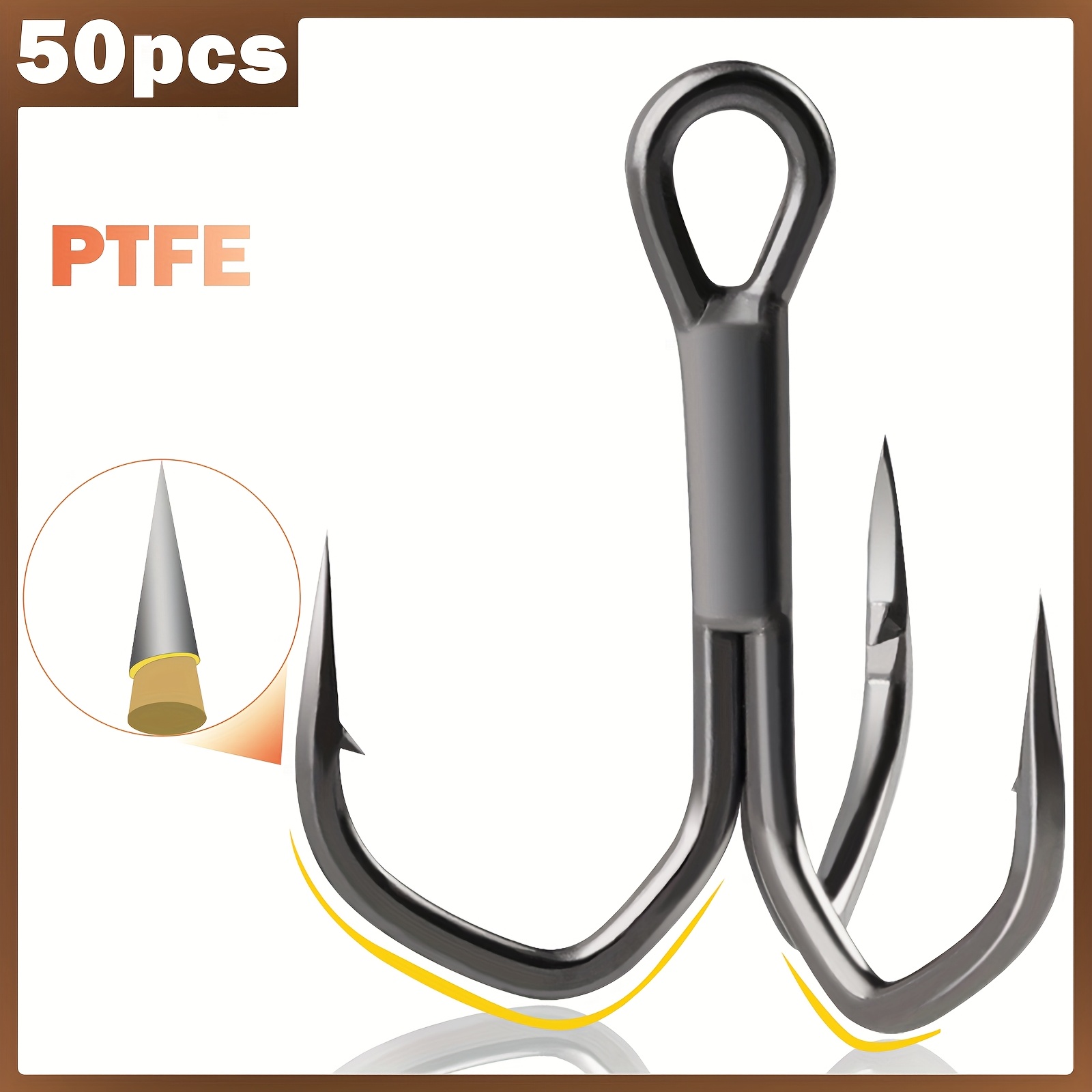 treble hooks fishing sold on Temu United States