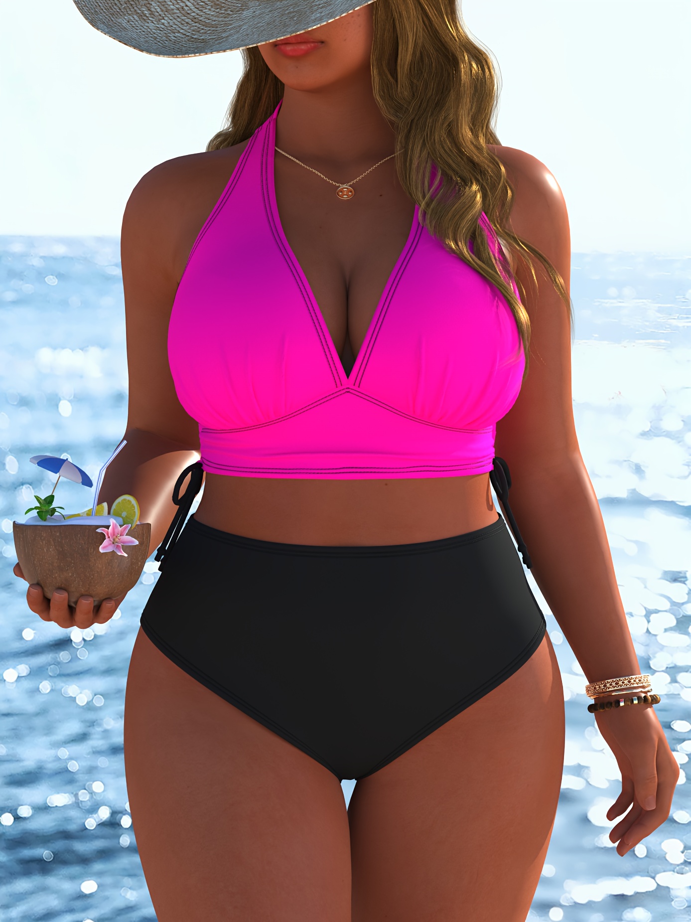 plus size bathing suits swimwear sold on Temu United States