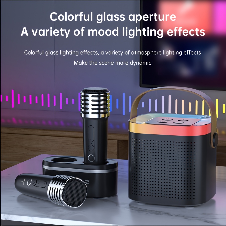 Microfono Karaoke Wireless Portatile Mr Entertainer 7 In 1 – Altoparlante Con Bluetooth E MP3
