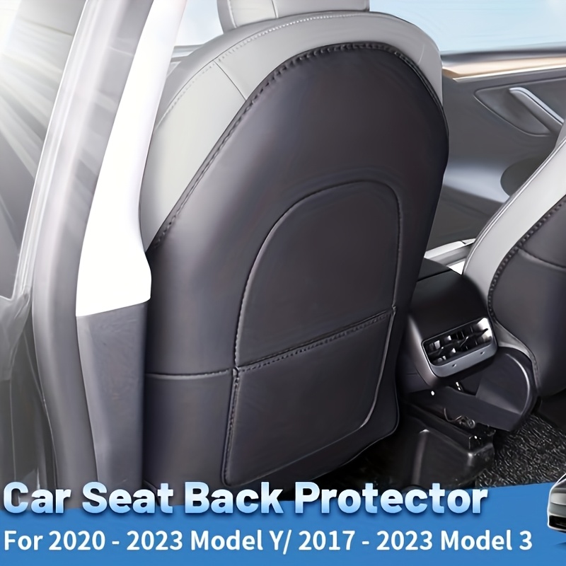 TEMU Seat Anti-kick Pad, Backrest Cover, Full Seat Backrest Protector, Backrest Protector, Easy To Clean, With Storage Bag, Car Interior Decoration,