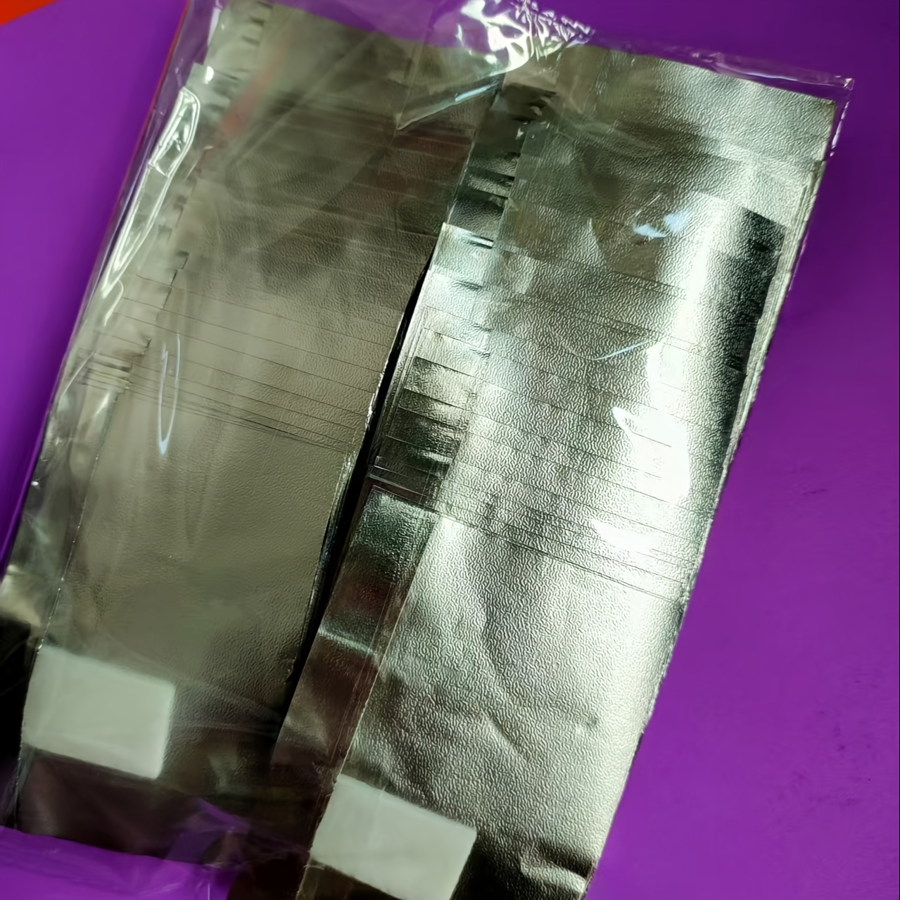 TEMU 100pcs/400pcs Aluminum Foil Nail Polish Remover Removing Foil Pads Absorbent Matte Gel Polish Remover, With Pre-attached No-lint Mat Gel Nail