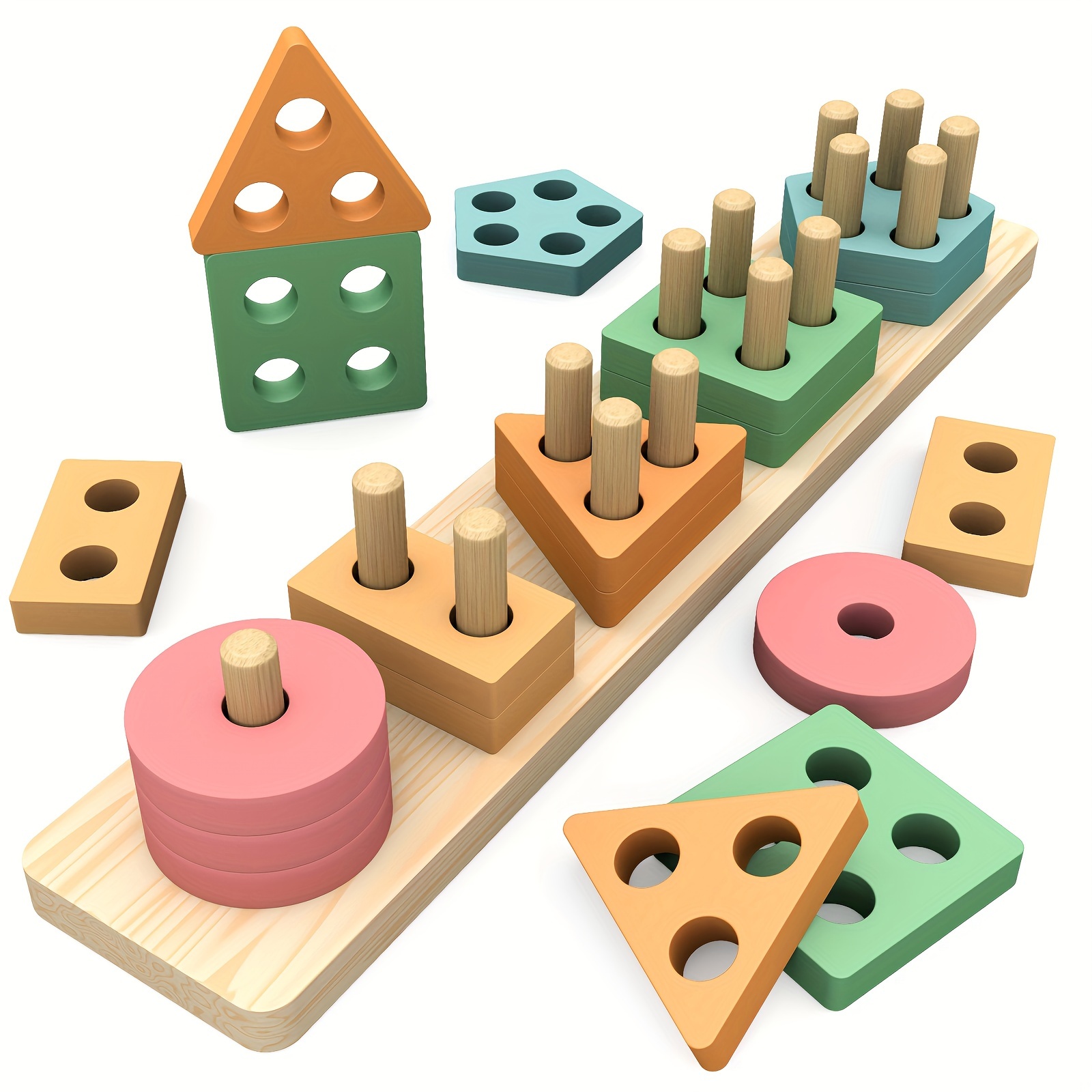 Educational Wooden Toys For 1 3 Year Old Boys - Temu