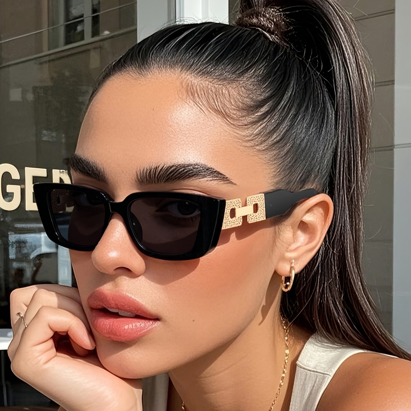 1 pair of womens mens geometric anti with 400 fashion glasses suitable for decoration and gifts for   leisure suitable for any face shape fishing carnival parties outdoor travel cycling music festivals vacation wear